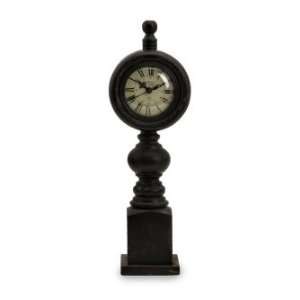  IMAX Rustic Country Black Weathered Wood Mantle Clock 