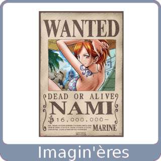   Poster Wanted Nami   One Piece Produit officiel