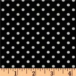   Wide Crazy for Dots & Stripes Dottie Black/White Fabric By The Yard