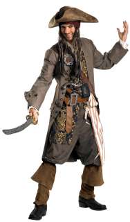 Super Deluxe Captain Jack Sparrow Costume   Pirates Of The Caribbean 