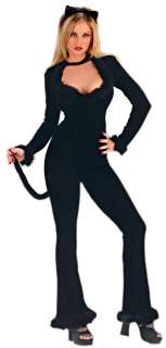 Sexy Cat Halloween Costume  Black Cat Adult Costume