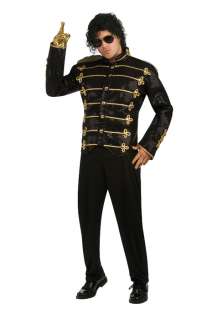 Michael Jackson Deluxe Black Military Jacket Adult Costume for 