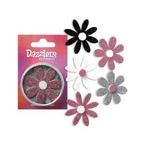    Dazzlers Large Florettes Pink, Grey, White, Black