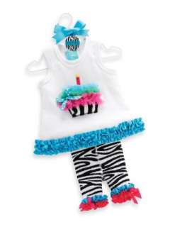  Mud Pie Wild Child Zebra Tunic And Capri Set Clothing