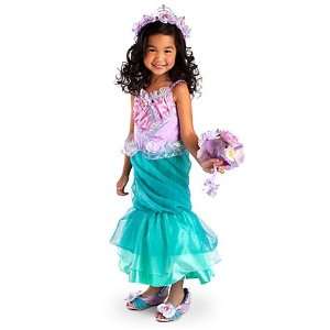  Disney Little Mermaid Ariel Costume Dress S Small 5 / 6 