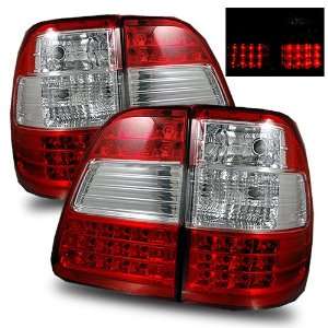  98 05 Toyota Land Cruiser FJ100 Red/Clear LED Tail Lights 