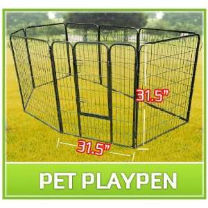   32 8 Panel Heavy Duty Pet Dog Portable Exercise Playpen