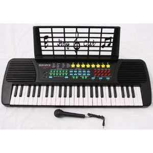  49 Keys Musical Electronic Keyboard   Black Toys & Games