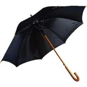   48 Black Luxury Wood Umbrella Case Pack 24 