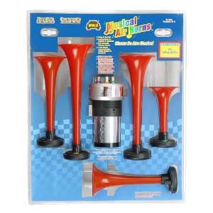  Wolo Model 440 Plastic Six Trumpet Musical Air Horn Kit 