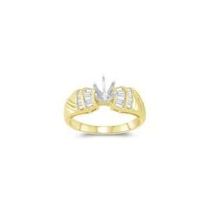    0.25 Cts Diamond Ring Setting in 14K Yellow Gold 7.0 Jewelry