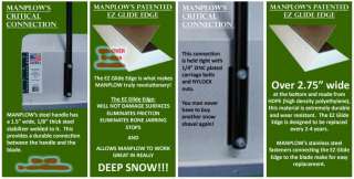 ManPlow 24 Wide Snow Pusher Shovel w/ EZ Glide Edge  