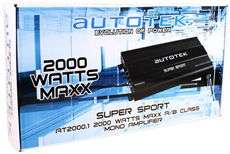 Kicker S12l7 2 12 Subwoofer+Vented Sub Box+Autotek At2000.1 Amplifier 