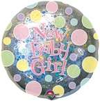MONKEY BABY GIRL newborn shower balloons pink chocolate  