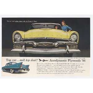 1956 Plymouth Belvedere Convertible Print Ad (10800)