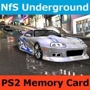 Need for Speed Underground 1 NfS New PS2 Memory Card  