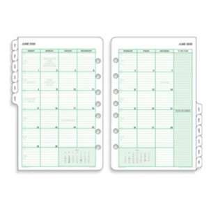  Day Timer 2 Page Per Month Planner Refill, Desk Size, 5 1/2 x 8 1/2 