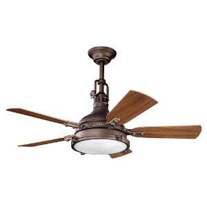 Hatteras Bay Collection 44 Weathered Copper Outdoor Ceiling Fan with 