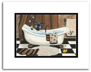 title bubble bath siamese series 323 print created from original 