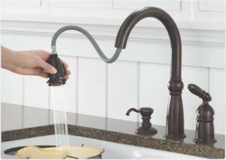   DST Victorian Single Handle Pull Down Kitchen Faucet, Venetian Bronze