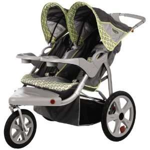  InSTEP Safari Swivel Wheel Double Jogging Stroller Baby