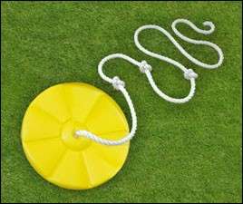 DISC SWING, GREEN OR YELLOW  Outdoor Playset / Swingset  
