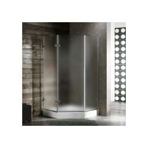  Vigo Industries 38x38 Frameless Neo Angle 3/8 Frosted Shower 