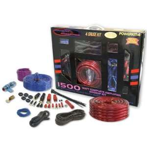   KIT 4 1500Watt 4 Gauge Complete Car Amplifier Hook Up Installation Kit