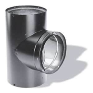   293906 Duravent 6 Inch Tee Double Wall Black Stovepipe