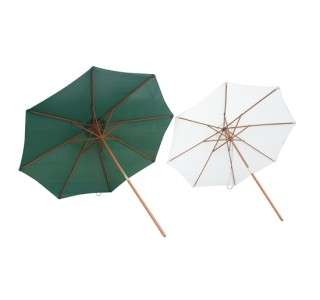 New 9 ft Diameter Wooden Umbrella Outdoor Patio Garden Beach Market 