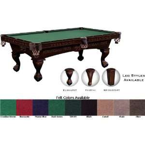    Mississippi State Pool Table Mahogany 7 Foot