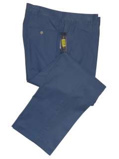   Lauren Mens Silk & Cotton Casual Pants New Med. Blue 42x32  