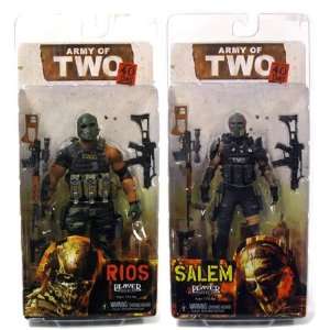  Army of Two 7 Action Figures   Set of 2 Toys & Games