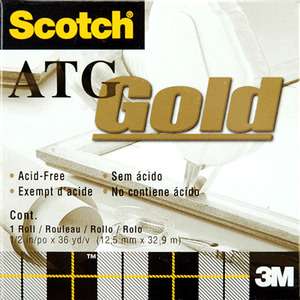 3M Scotch ATG 1/4 GOLD REFILL TAPE Adhesive 36 Yards  