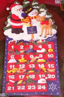Bucilla HAPPY HOLIDAY Advent Calendar Felt Christmas Kit  