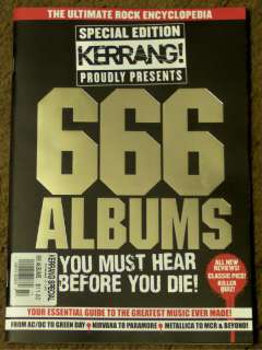 KERRANG Special 666 ALBUMS Essential Guide METALLICA Paramore MCR 