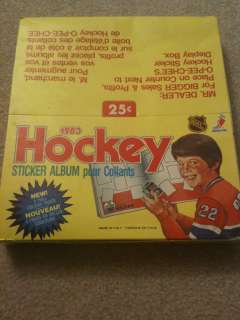 1983 O Pee Chee 3rd Year Hockey Sticker 12 Albums Box  