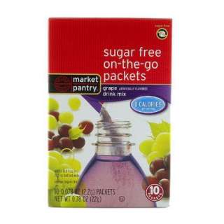 Market Pantry® Sugar Free On The Go Grape Powder Drink Mix Packets 10 