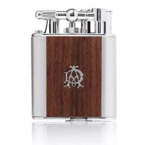  Dunhill Turbo Teakwood Inlaid Palladium Plated Lighter 