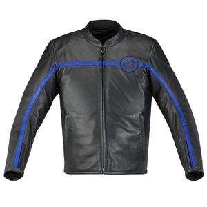  Alpinestars Mert Leather Jacket   52 Euro/Black/Blue 