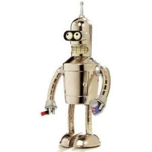  Bare Metal Bender Shiny Wind Up Tin Robot from Futurama 