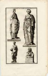 ANCIENT ROMAN COSTUME   STUNNING 18th CENTURY ENGRAVING  