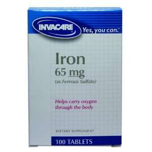  Invacare® Iron 65 mg Tablets