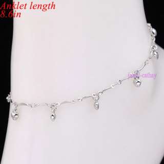 fashion new heart twist extended chain bead anklet /ankle bracelet
