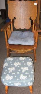 Used Beautiful Antique Handmade Wood Rocking Chair  