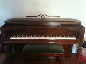   Deco CHICKERING Upright Piano With Bench Antique 1930s LOCATED IN NY