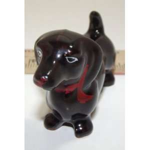  Vintage Porcelain Dachshund Figurine 