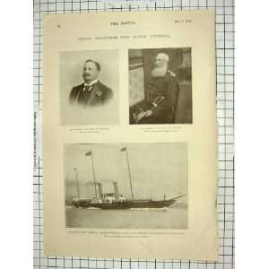   1901 KING PORTUGAL BELGIUM SHIP ALBERTA QUEEN VICTORIA