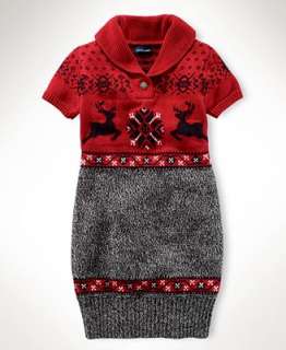 Ralph Lauren Kids Dress, Girls Holiday Sweater Dress