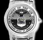 United States Air Force Mens XXL Nickel Band Quartz Wrist Watch NWT 